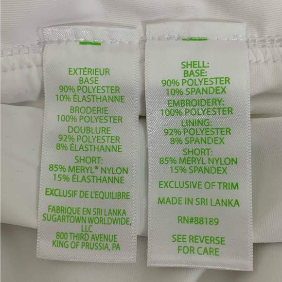 Lilly Pulitzer Luxletic Monica Skort Prosecco Pink Eyelet Size 12 UPF50 - Picture 13 of 14